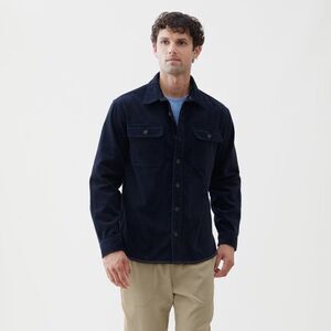 Surfside Supply Alex Corduroy Utility Overshirt Navy Blazer XL NWT IN PACKAGING